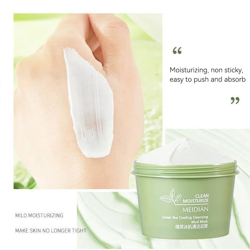 Green Tea Ice Mud Mask – Blackhead Removal & Oil Control 120g