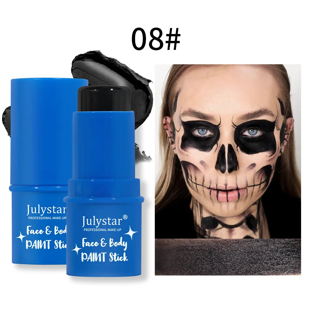 8-Color Halloween Face & Body Paint Kit – Kids & Adults