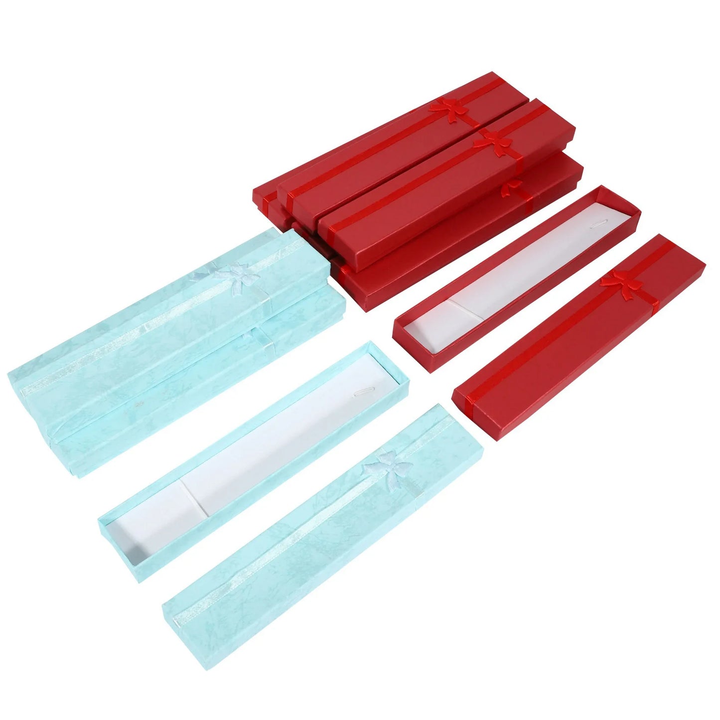 A36T-20 X Elegant Luxury Gift Boxes Long Rectangular For Jewelry Presentation Necklaces Peaceful Pleasures Health and Wellness