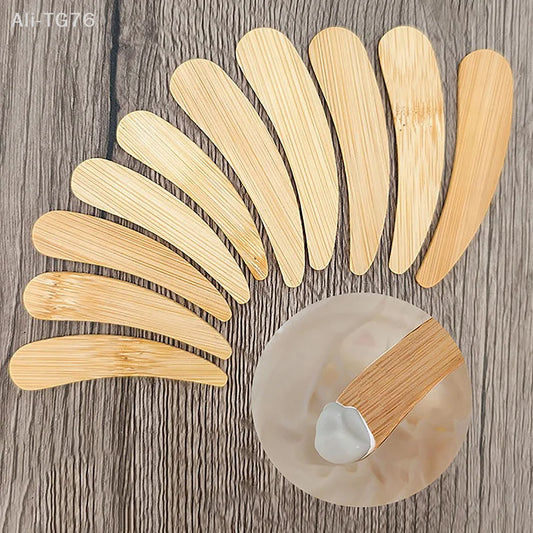 10-Pc Bamboo Spatula Spoon Set – DIY Face Mask Beauty Tools Skincare Spatula Set Peaceful Pleasures Health and Wellness