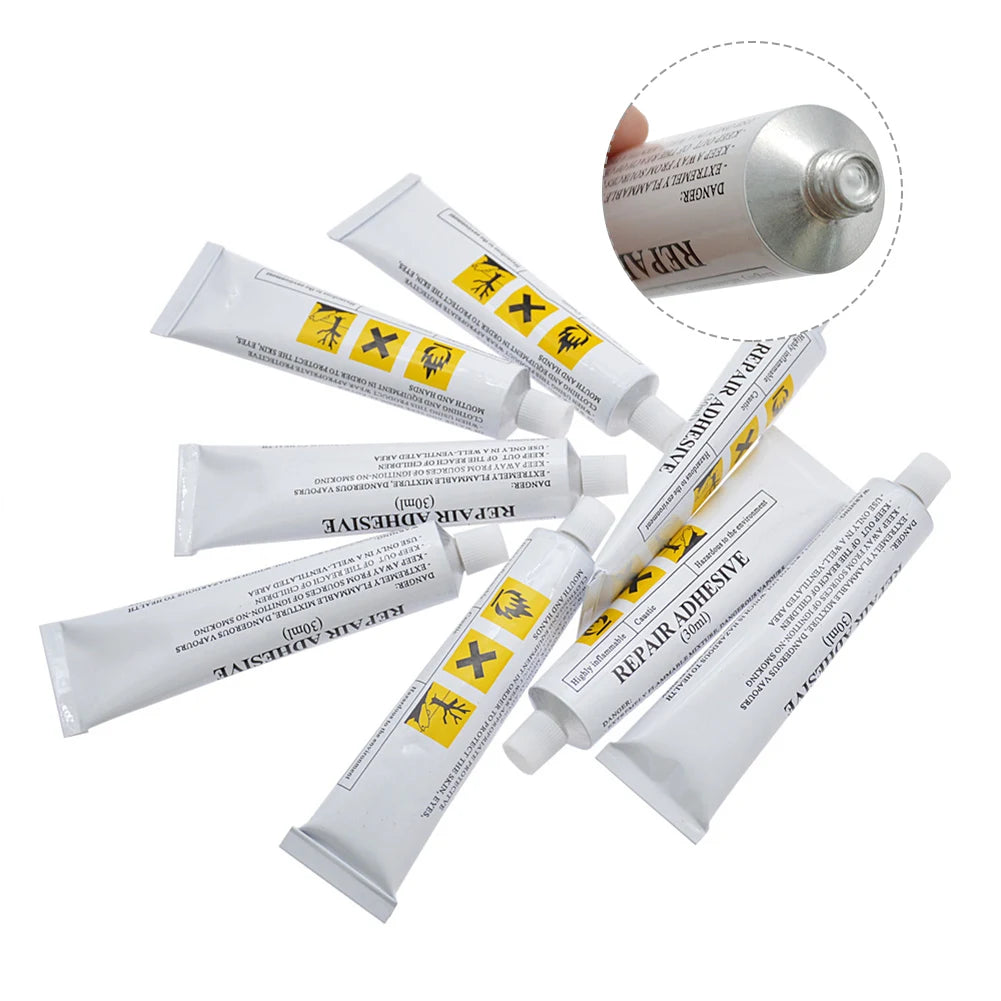 30ml PVC Inflatable Glue Tape Repair Patch Glue Kit Waterproof Adhesive For Swimming Air Bed Repairing Kayak Boat Inflatable Toy Peaceful Pleasures Health and Wellness