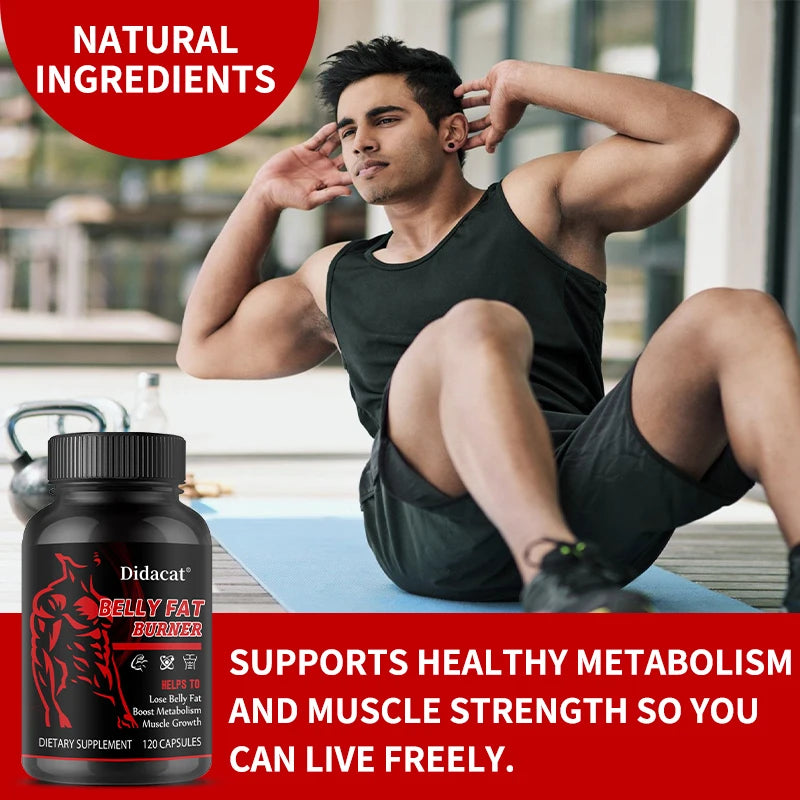 Belly Fat Burner Capsules - Fat Burning, Supports Energy Metabolism, Appetite Suppression, Weight Management Dietary Supplement Peaceful Pleasures Health and Wellness