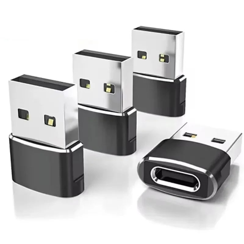 1-6PCS USB OTG Adapter USB Male to Type C Female Type-C Adapter Aluminum Alloy for Laptop Samsung Xiaomi 10 USB Adapter Peaceful Pleasures Health and Wellness