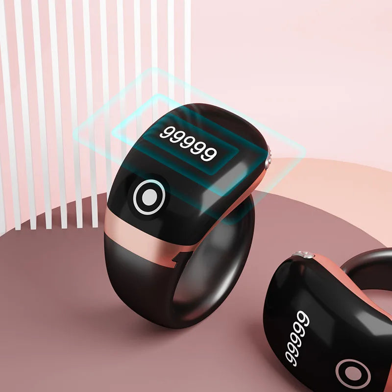 Touch Count Smart Ring App Time Reminder Button Smart Counting Ring Peaceful Pleasures Health and Wellness
