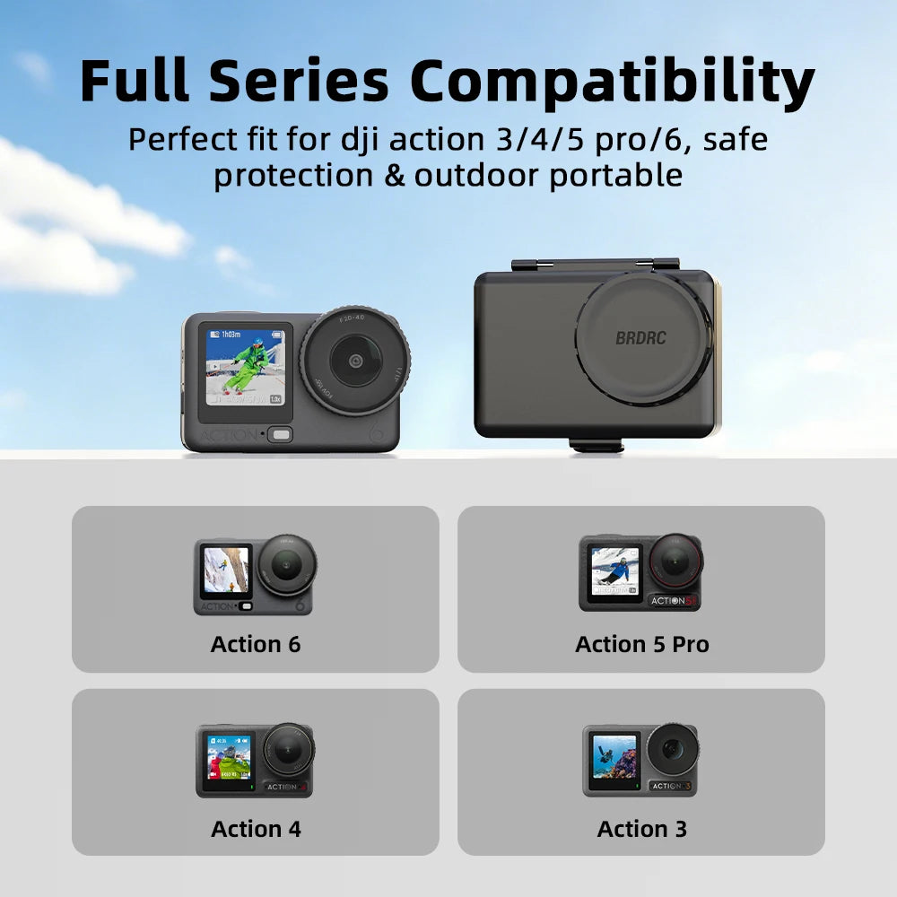 DJI Action 3/4/5 Pro/6 Hard Shell Protective Storage Case