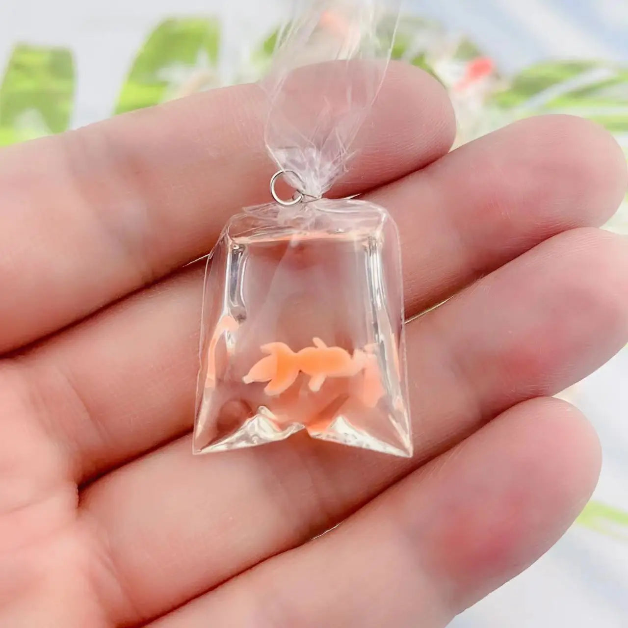 1pcs Coral Fish Bag Resin Charms Ocean Transparent Small Fish in Water Bag Jewelry Pendant Jewelry Handmade DIY Material Decor Peaceful Pleasures Health and Wellness 8