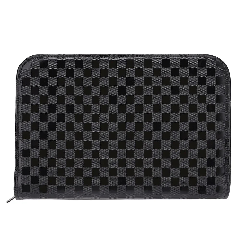Professinal Scissors Bag Barber Hair Salon Scissor Case PU Leather Haircut Storage Hairdresser Styling Tools Accessories Peaceful Pleasures Health and Wellness Black