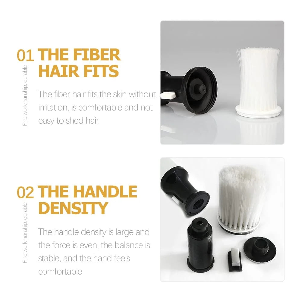 Barber Shop Broken Hair Duster Brush Black Hairdressing Wipe Neck Hair Cleaning Duster Hair Cutting Shaving Brush Styling Tools Peaceful Pleasures Health and Wellness