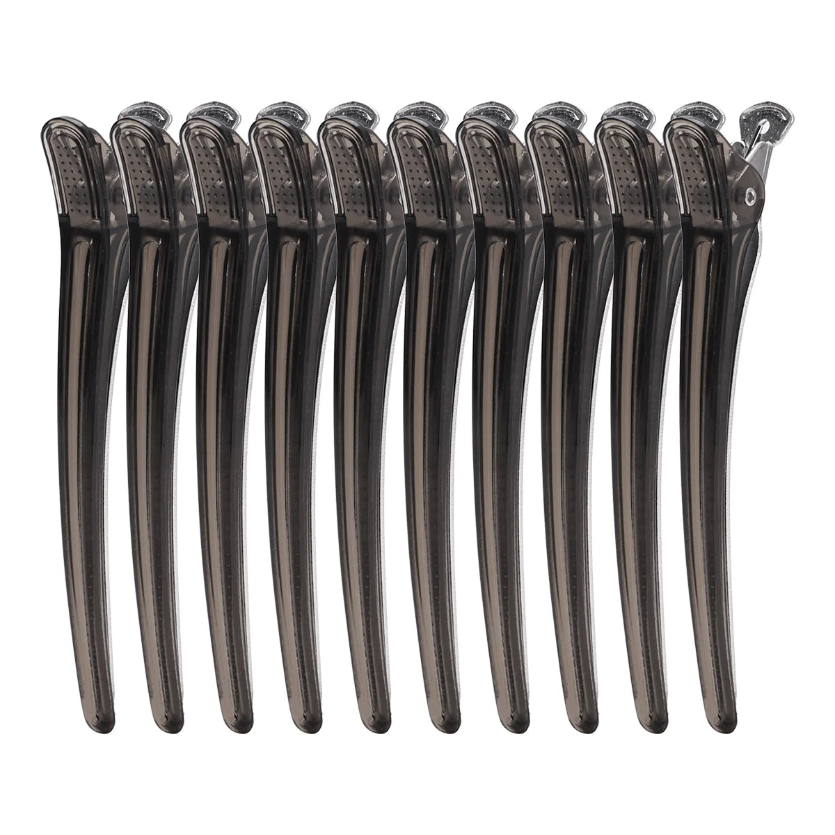 4/6/10/12Pcs Professional Hairdressing Hairpins Rainbow Colors Sectioning Cutting Hair Clamps Barber Hair Clips Styling Tools Peaceful Pleasures Health and Wellness black 10