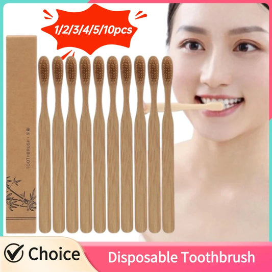 Bamboo Toothbrush Set – Soft Bristles, Travel & Eco-Friendly Bamboo Toothbrush Set Oasis Select