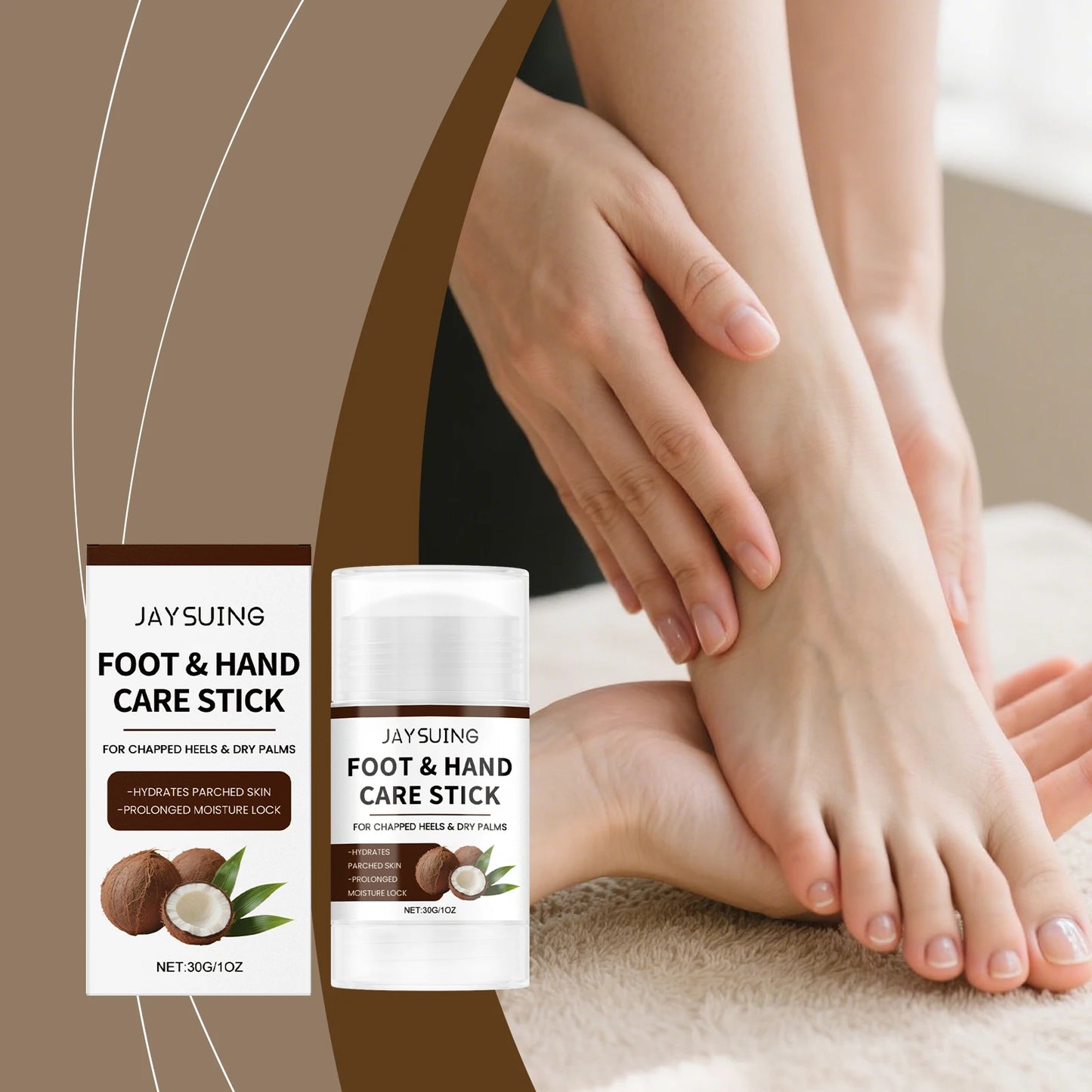 Coconut Oil Moisturizing Stick – Deep Hydration Dry Cracked Skin