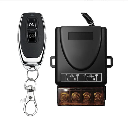 433MHz Wireless Remote Control Switch for Water Pump Motor Remote Control Switch High-power 220V Remote Control Switch Peaceful Pleasures Health and Wellness AC-1 ON OFF