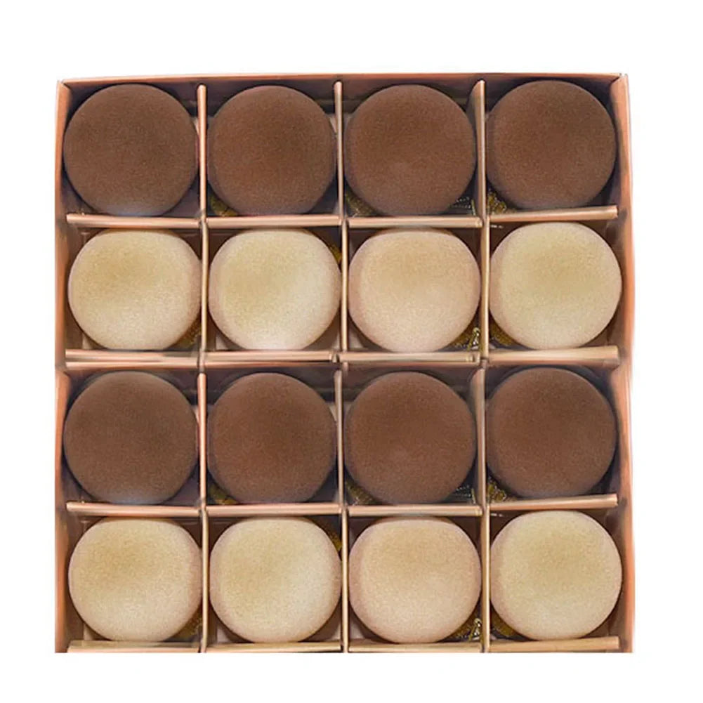 Velvet Christmas Ball Ornaments 2.4" | 16-Pack, 2 Styles