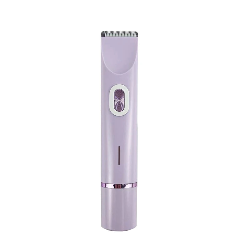 OEM ODM 2-in-1 Lady Double Head Electric Shaver Waterproof Body & Face Hair Removal Epilator Eyebrow Trimmer-Wholesale Price Peaceful Pleasures Health and Wellness PURPLE