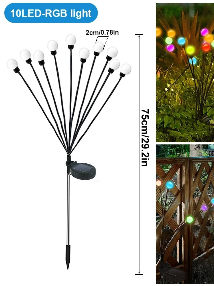 Solar Firefly Garden Lights – Waterproof LED Swaying Pathway Lamp