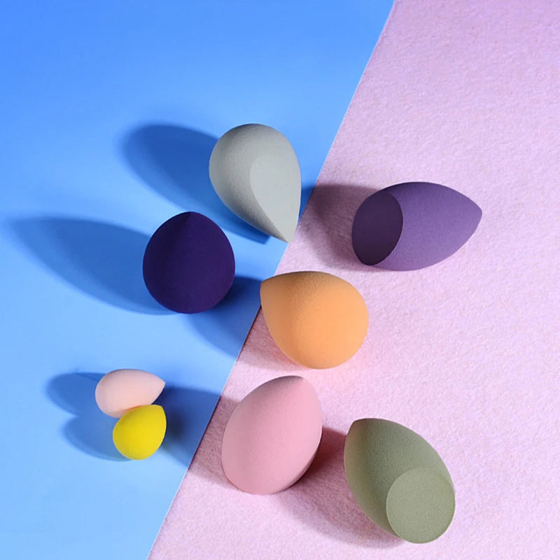 7PCS Drifting Bottle Beauty Egg Dry And Wet Dual-Purpose No Powder Makeup Egg Sponge Powder Puff Set Makeup Tools Peaceful Pleasures Health and Wellness