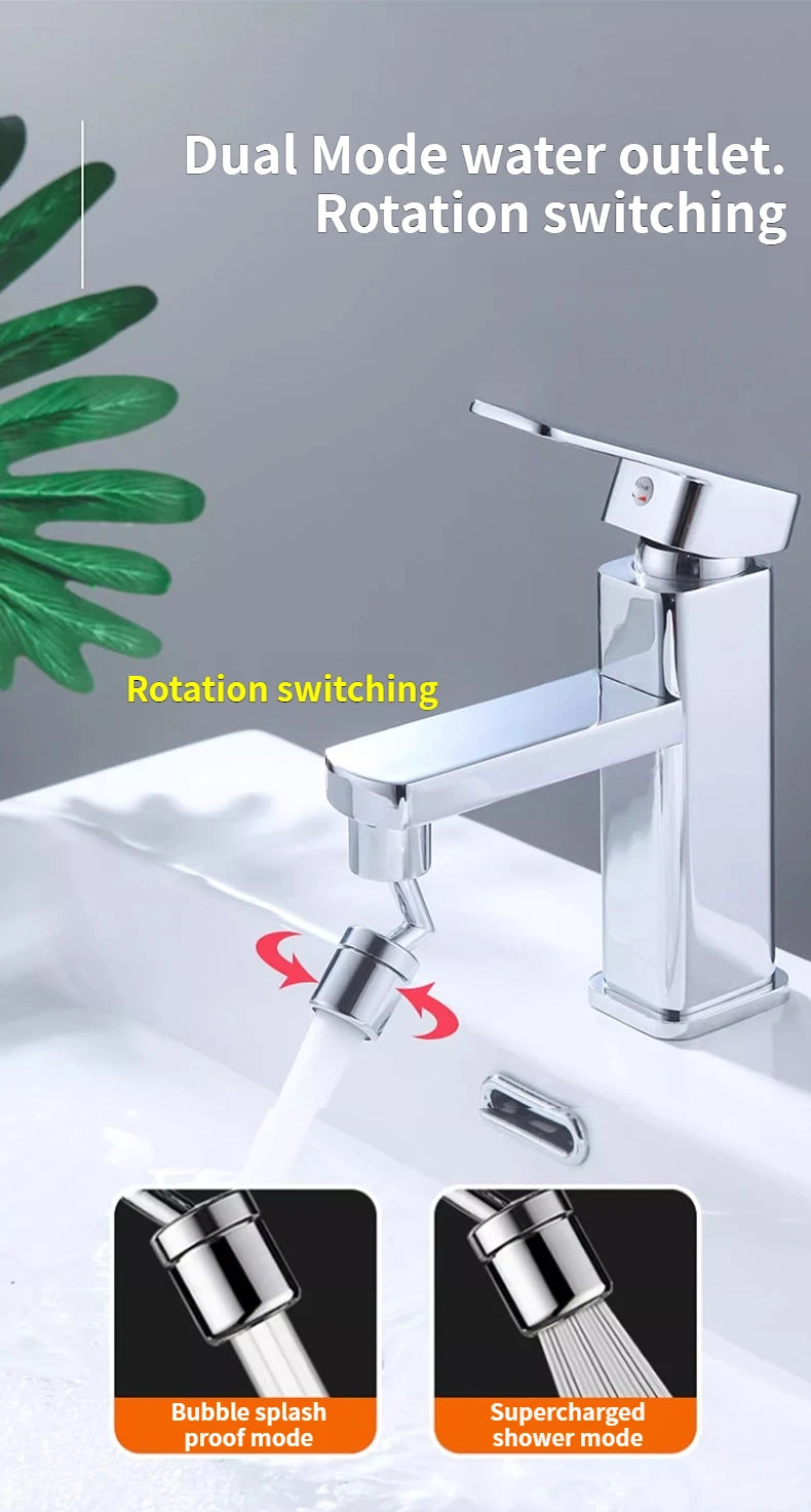 360° Swivel Faucet Aerator | Water-Saving Tap Spray Head