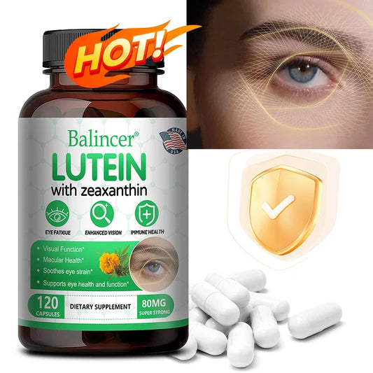 Lutein 40mg + Zeaxanthin Capsules - Eye Health & Blue Light Protection, Antioxidant, Supports Macula & Retina Health Peaceful Pleasures Health and Wellness