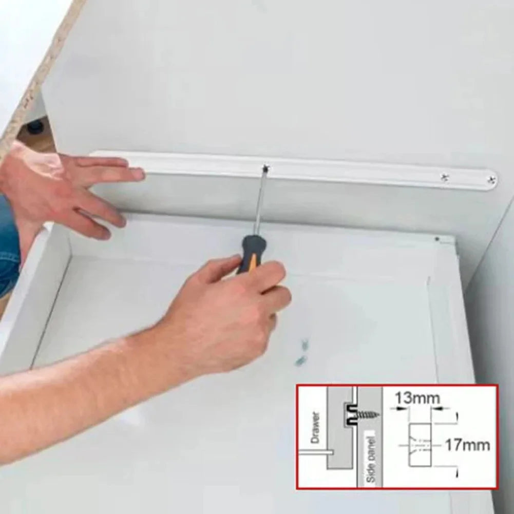 Drawer Runners Replacement Draw Rail Plastic Slides Keyboard Cabinet