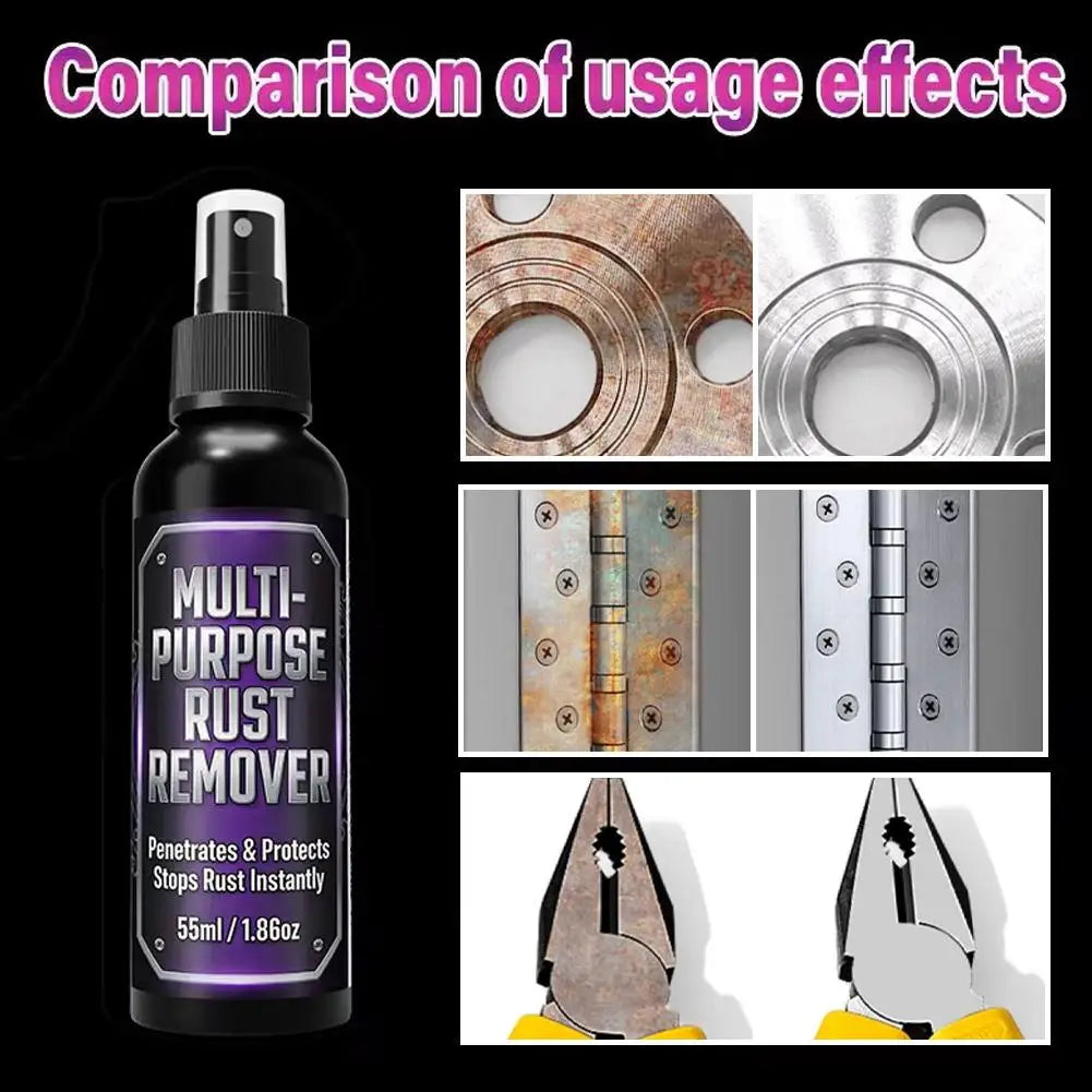55/110ml Multi-functional metal Rust Remover polishing spray Turn Rust to Paintable Surfaces, Auto Metal Parts Care Tool Peaceful Pleasures Health and Wellness