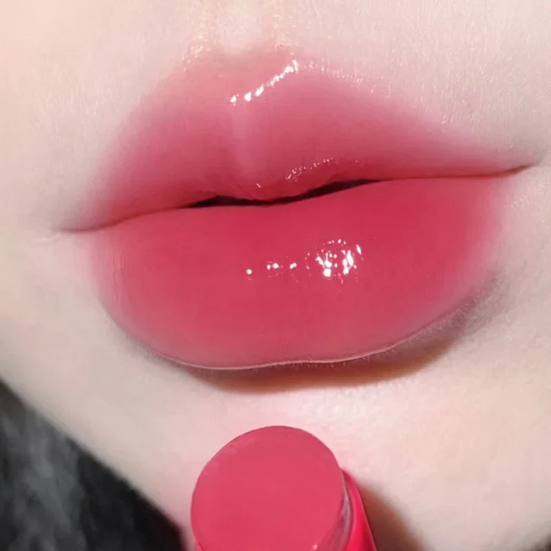 LUXURYTO Glitter Lip Gloss – Glass Mirror Shine, Clear & Red