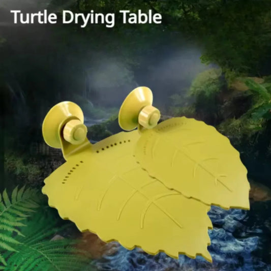 Turtle Sun Drying Platform Climbing Turtle Sun Drying Back Floating Platform Suction Cup Plastic Acrylic Leaf Climbing Platform Peaceful Pleasures Health and Wellness