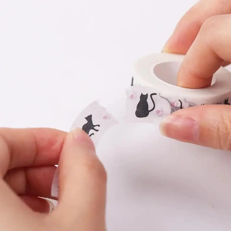 15mmx10M Cute Cat Washi Tape Decorative Adhesive Masking Scrapbooking
