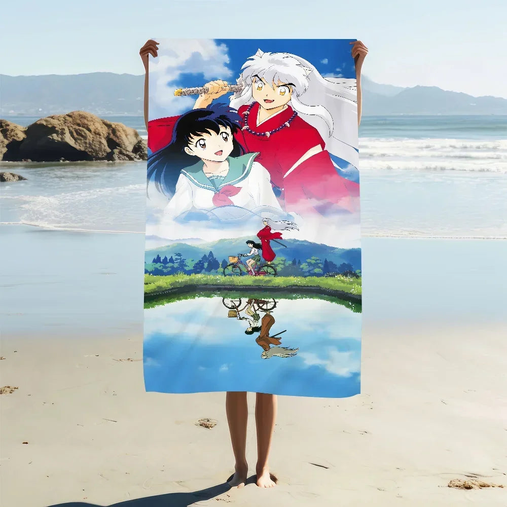 InuYasha Anime Beach Towel – Quick Dry Sports & Pool Towel