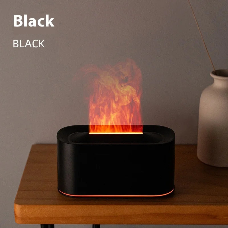 HOMEFISH 7-Color Aromatherapy Essential Oil Humidifier | Wood Grain