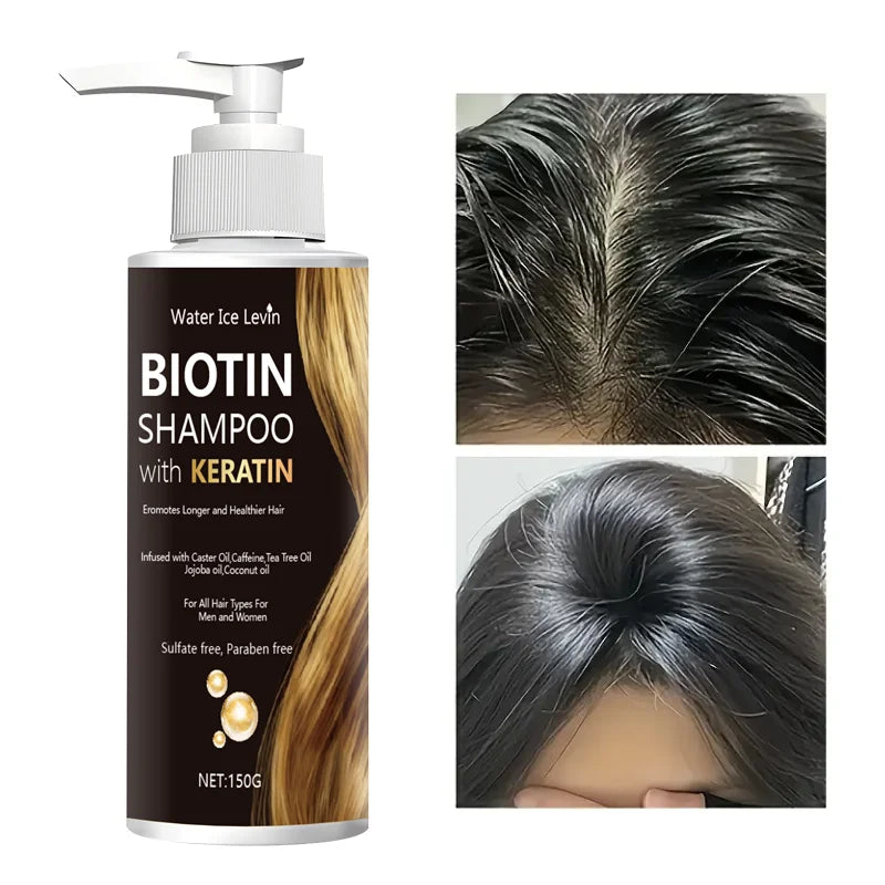Biotin Keratin Shampoo | Jojoba & Coconut Oil – All Hair Types Biotin Keratin Shampoo Peaceful Pleasures Health and Wellness