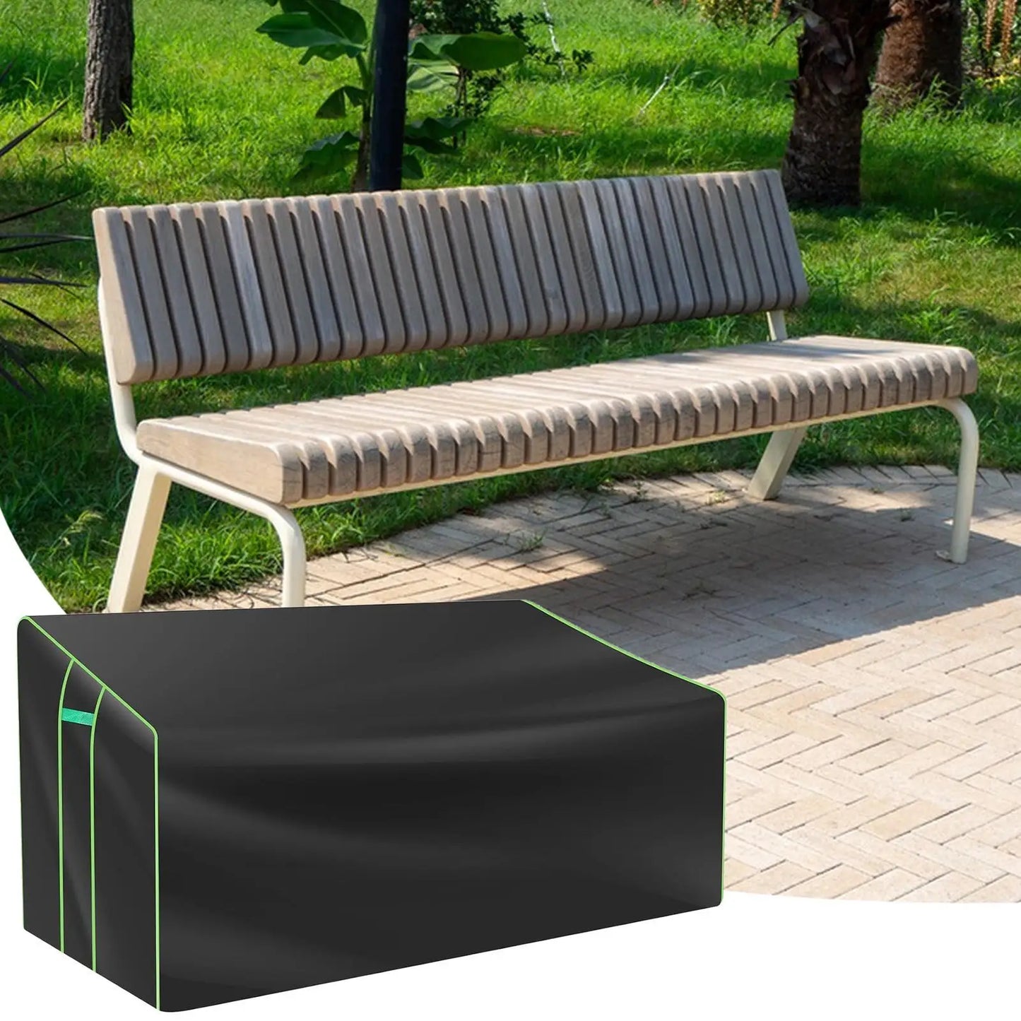 Heavy-Duty Outdoor Loveseat Cover | Waterproof 2-Seater Bench Patio Furniture Cover Peaceful Pleasures Health and Wellness China Mainland