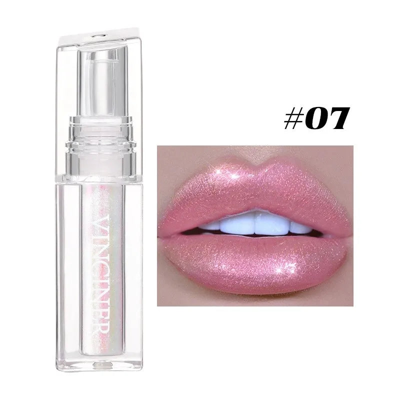 7 magical lip glosses, plump moisturizing and color-changing lip gloss, non-distorted aurora colorful lip gloss Peaceful Pleasures Health and Wellness 07