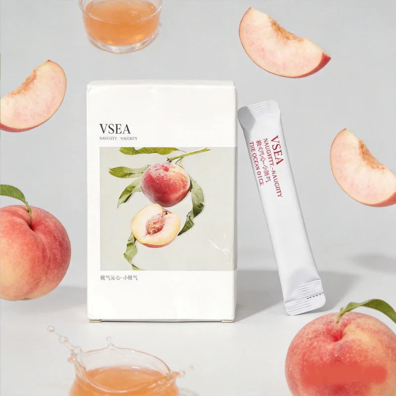 20PCS Peach-Flavored Mouthwash, Individually Packaged for Single Use, Oral and Gum Care, Fruit-Flavored for Fresh Breath Peaceful Pleasures Health and Wellness