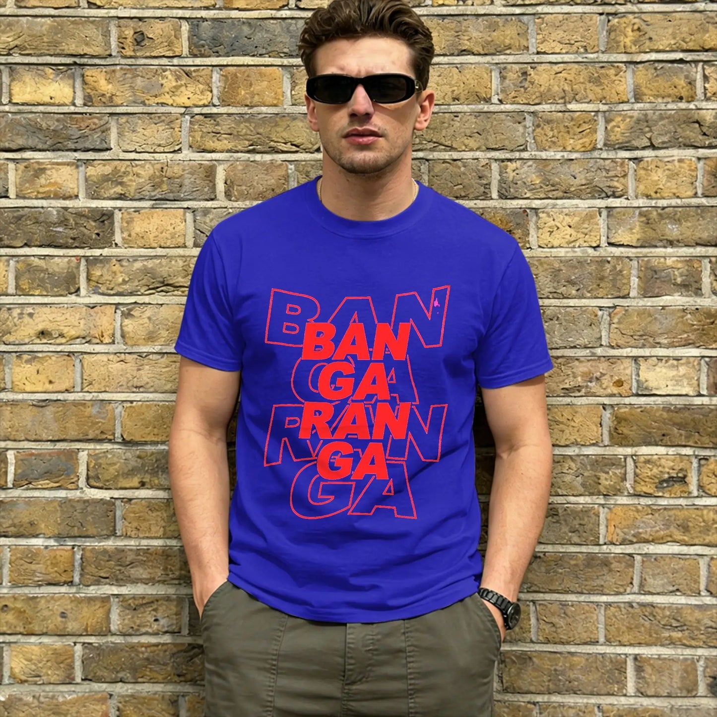 Men Bangaranga T Shirts Bulgaria DARA Eurovisions 2026 Pure Cotton Tops Humor Short Sleeve Round Neck T Shirt Original T-Shirts Peaceful Pleasures Health and Wellness Blue S