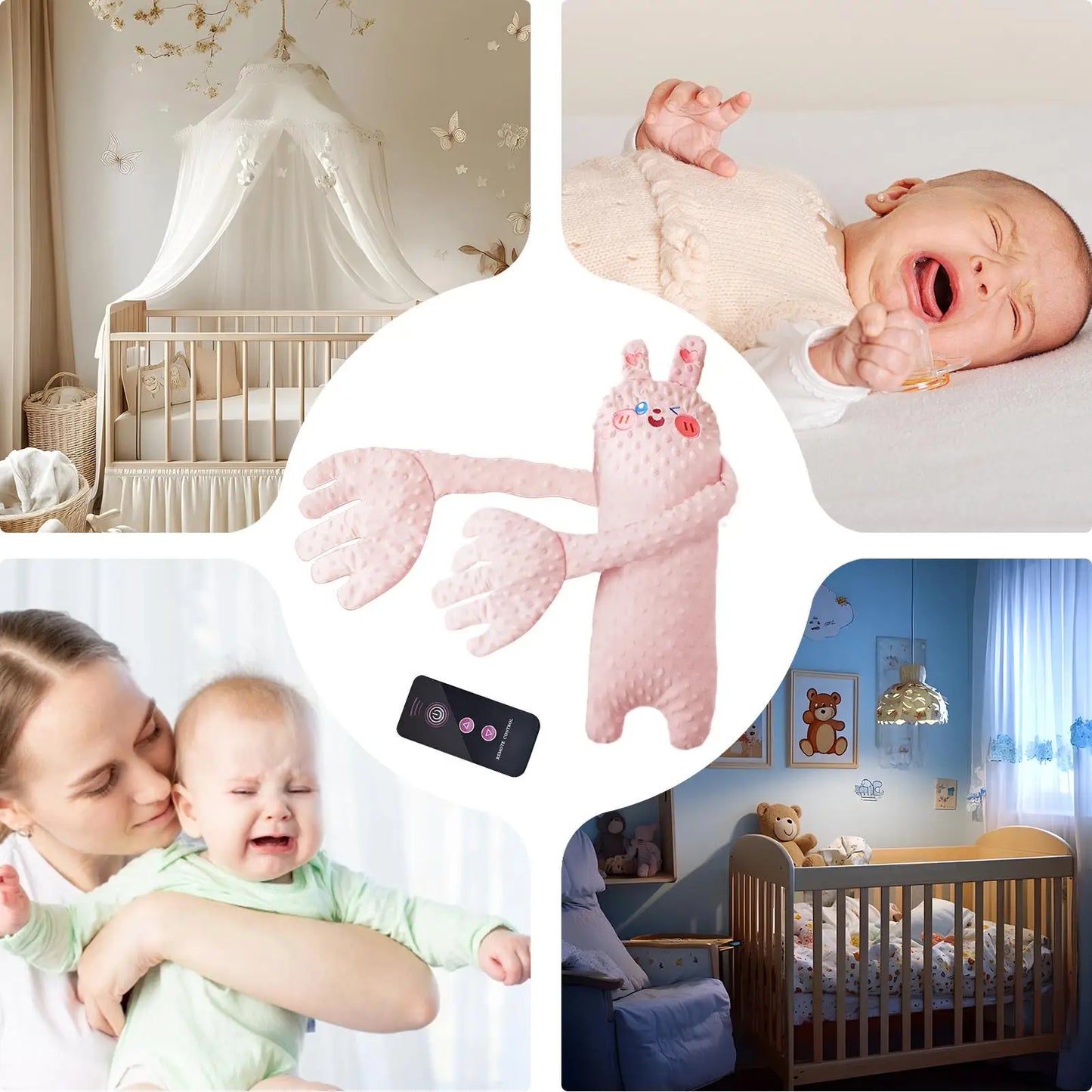 Electric Baby Patting Pillow | Bear Plush Sleep Soother Toy