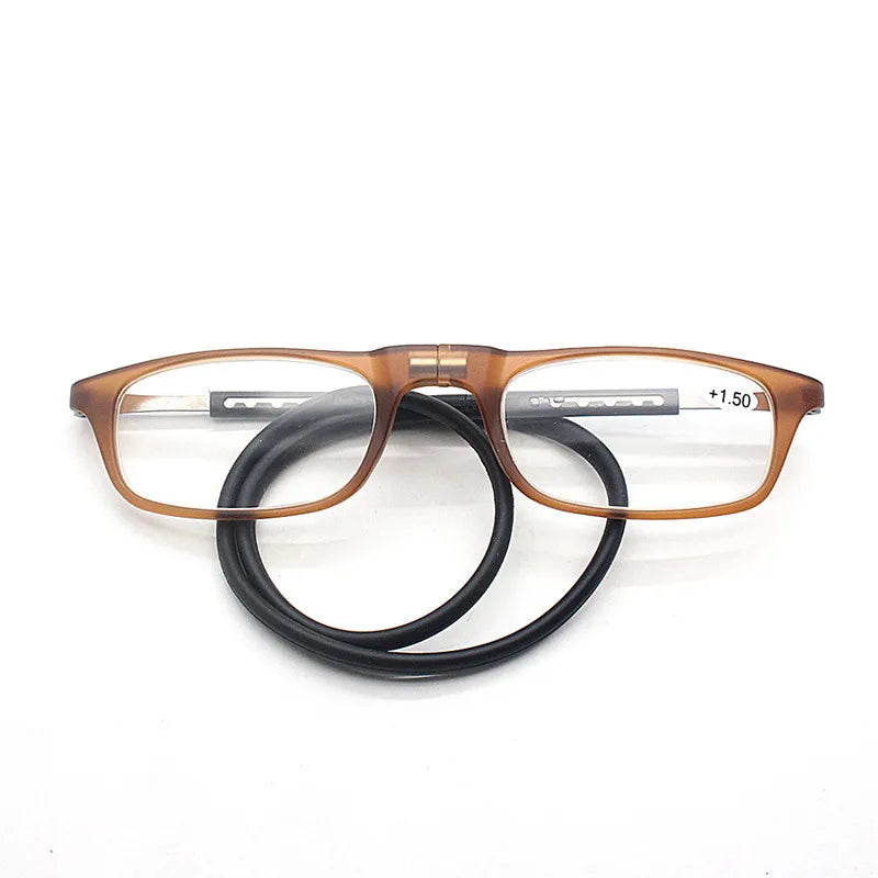 New Folding Neck Hanging Presbyopia Glasses Hd Resin Fashion Magic Magnet Presbyopia Glasses Presbyopic Eyeglasses Peaceful Pleasures Health and Wellness