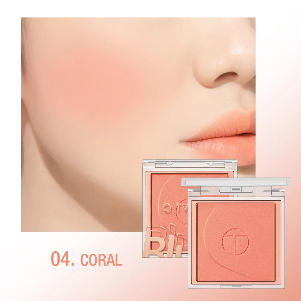 O.TWO.O 6-Color Mineral Blush Palette – Matte & Shimmer Powder