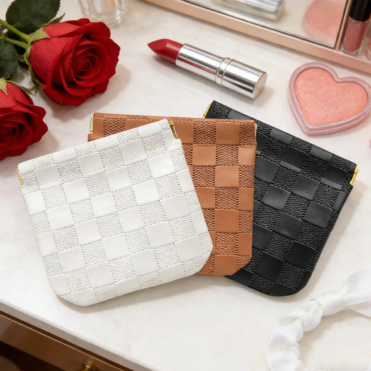 Small Auto-Closure Makeup Bag – Travel Cosmetic & Jewelry Pouch Cosmetic Travel Pouch Oasis Select