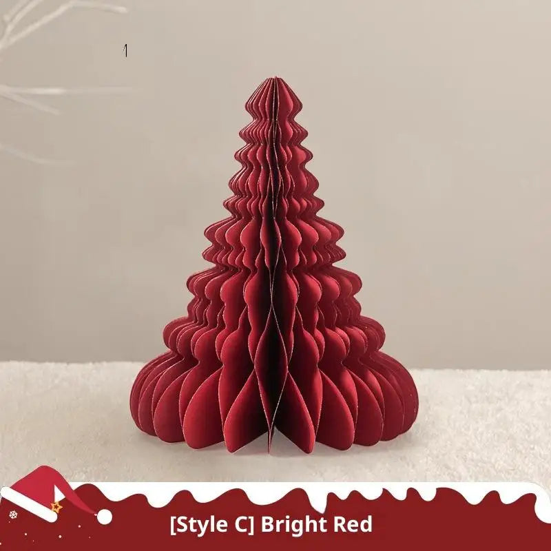 3D Honeycomb Christmas Ball Ornament – Foldable Paper Hanging