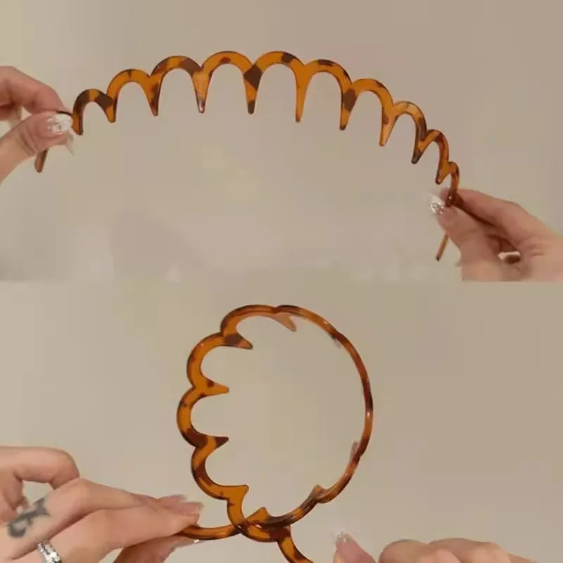 Anti Slip Toothed Headband Korean Minimalist Bangs Broken Hair