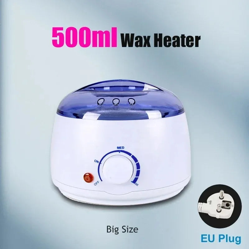 Wax Melting Pot Wax Heater for Hair Removal Waxing Warmer Dipping Pot Wax Melting Machine Depilation Paraffin Warmer Peaceful Pleasures Health and Wellness 036-W-EU-500ML