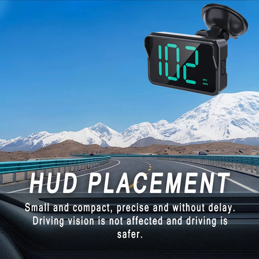 GPS Head-Up Display Digital Speedometer | All Cars & Trucks GPS HUD Speedometer Peaceful Pleasures Health and Wellness