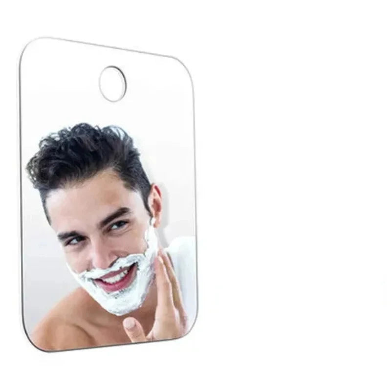 Acrylic Fog-Free Shower Mirror | Handheld Travel & Wall Mount