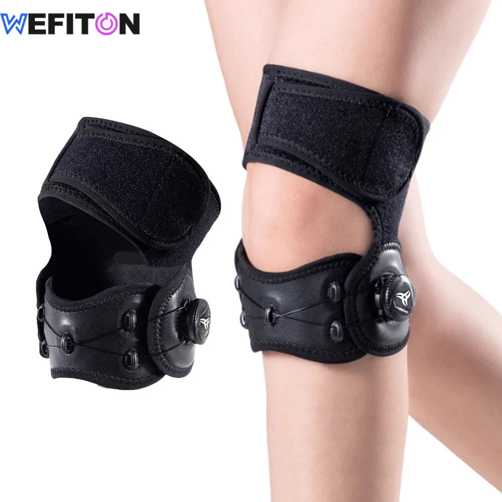 WEFITON qPCS Adjustable Knob Knee Support Brace - Patella Tendon Stabilizer for Pain Relief in Running,Sports & Squats,Women Men Peaceful Pleasures Health and Wellness