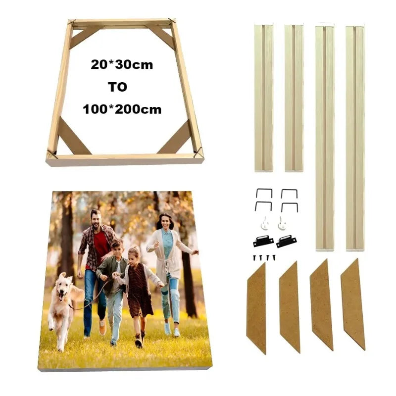 DIY Wood Canvas Stretcher Frame | Custom Sizes for Art & Posters Canvas Stretcher Frame Peaceful Pleasures Health and Wellness