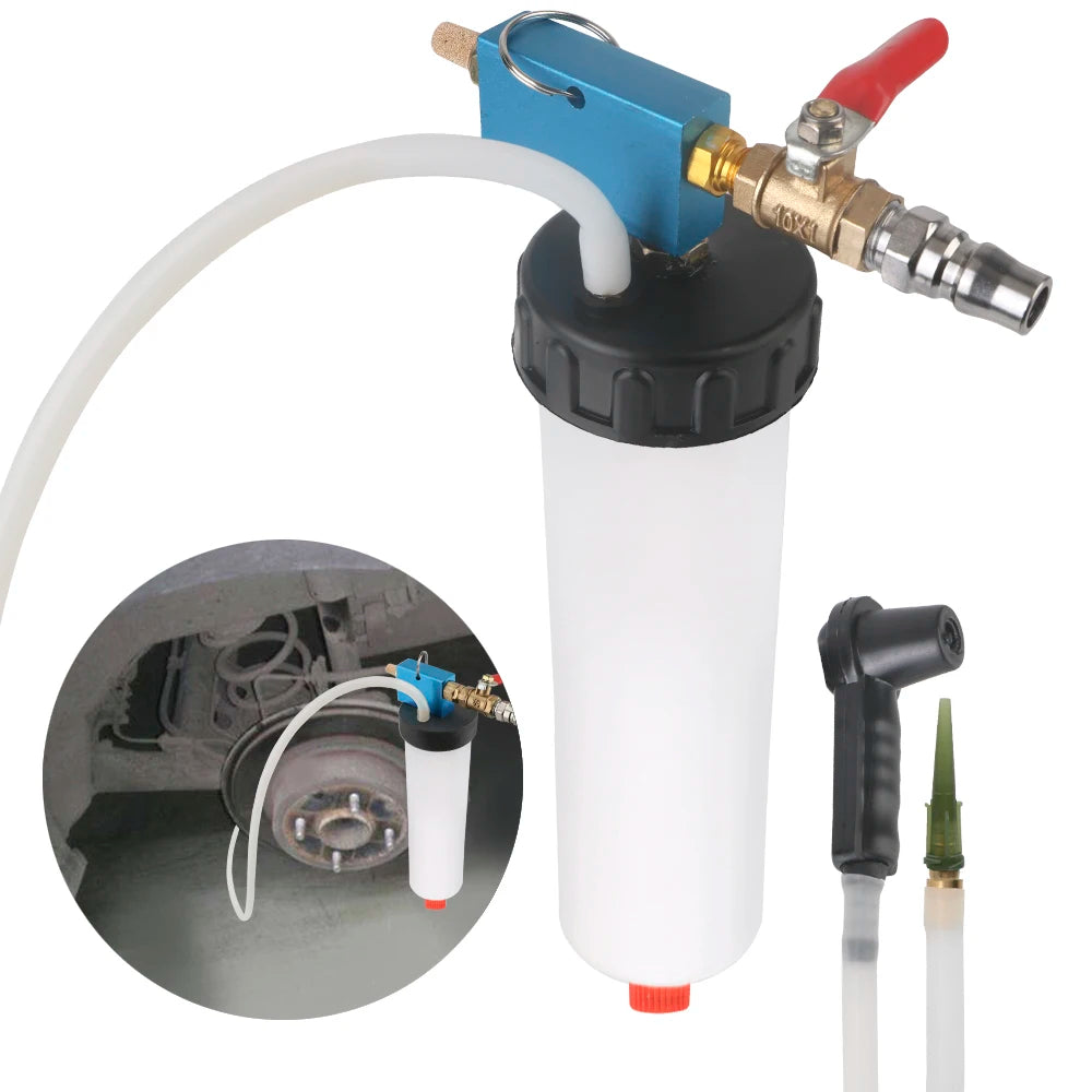 Hydraulic Clutch Brake Bleeder Kit Car Brake Fluid Oil Change Tool Empty Exchange Drain Pump Universal Peaceful Pleasures Health and Wellness