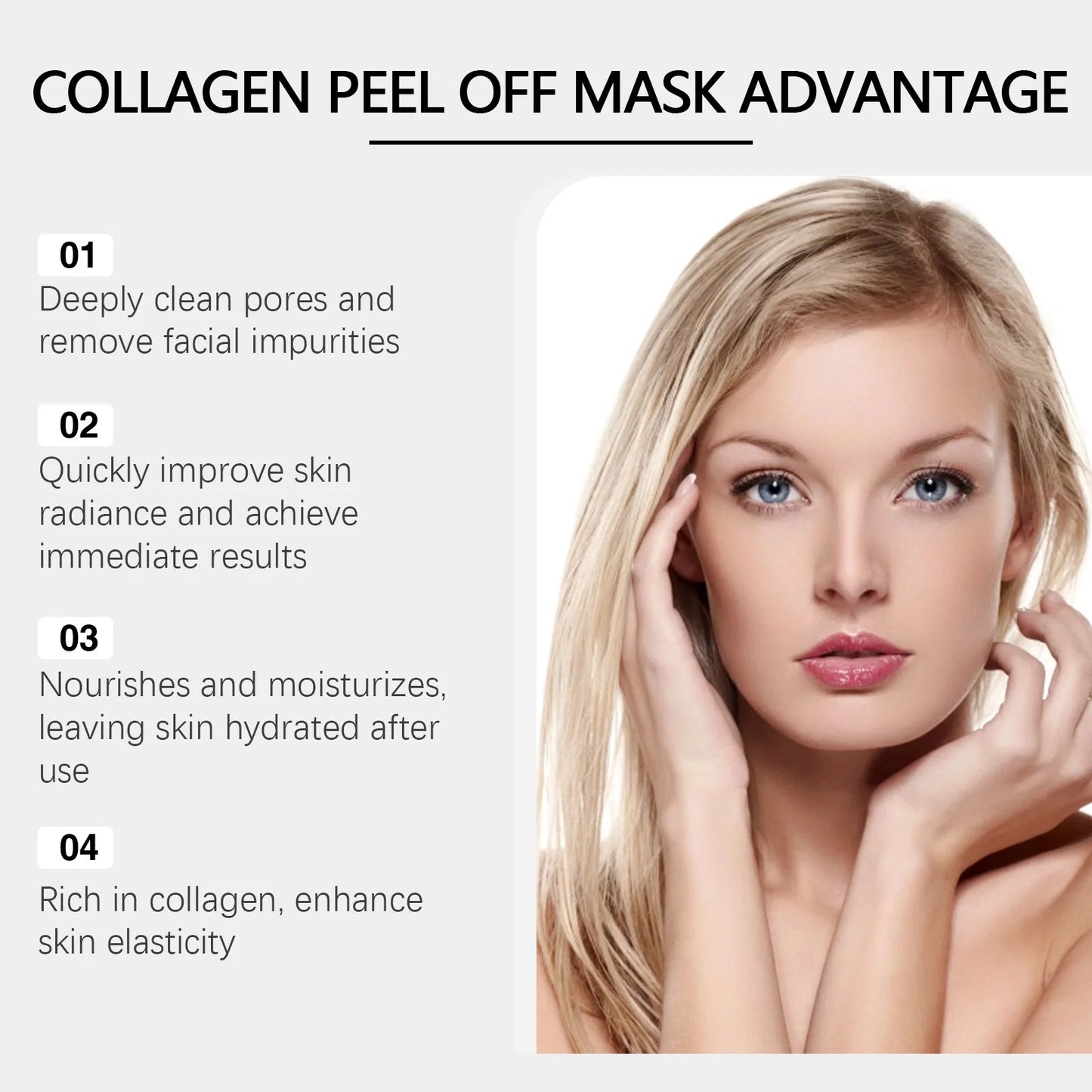 Hyaluronic Acid Collagen Peel-Off Face Mask | 60g