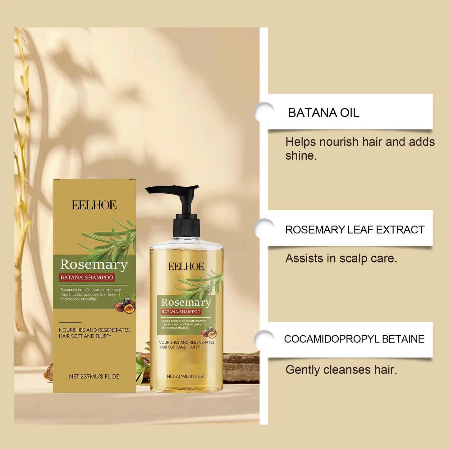 Eelhoe Batana Oil Shampoo | Scalp Care, Dandruff & Moisture