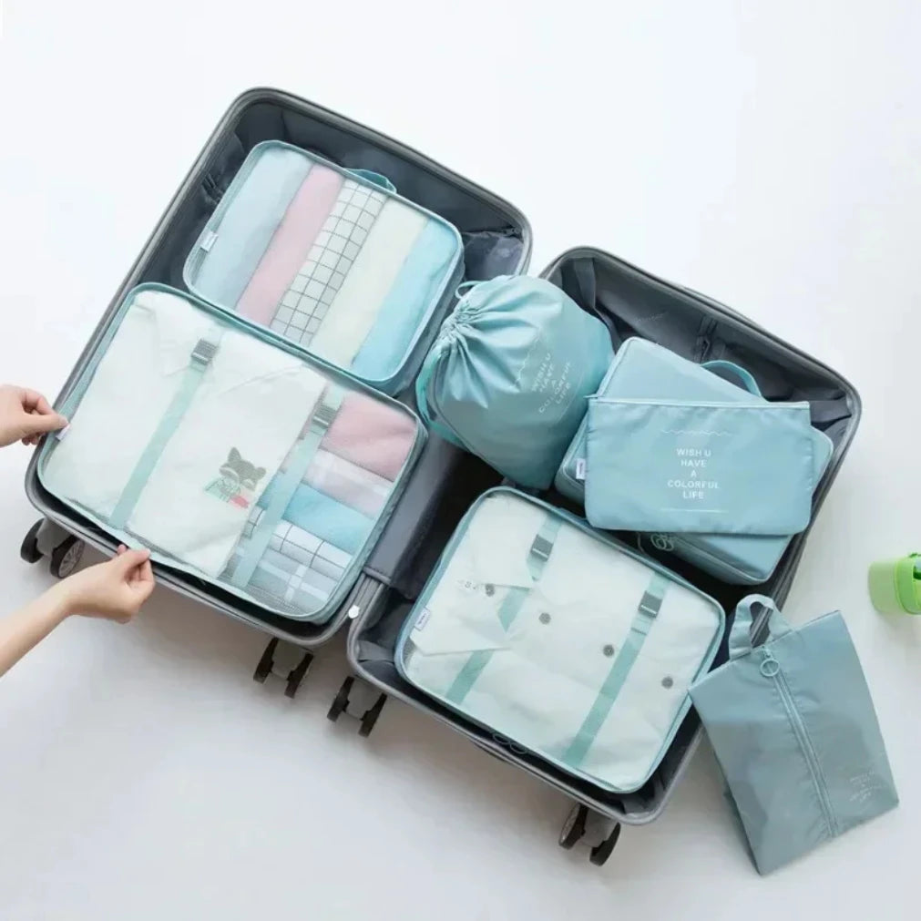 7-Piece Packing Cubes Set | Travel Luggage Organizer Bags