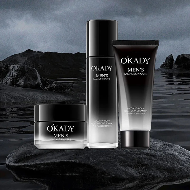 O'Kady Men's Volcanic Rock Skin Care Set | Oil Control & Hydration
